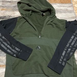 Green Adidas hoodie